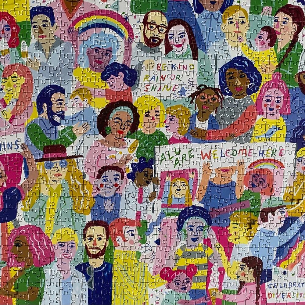 Mudpuppy 1000 Piece Puzzle “All Are Welcome Here”